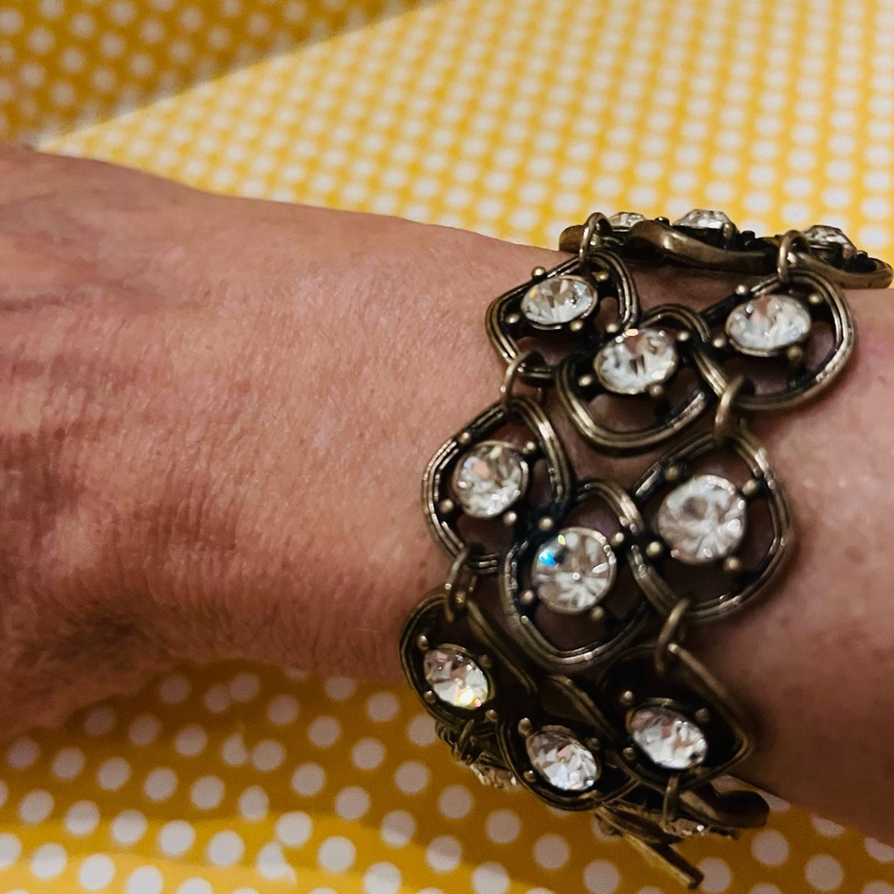 10. Black And Silver Statement Bracelet - image 4